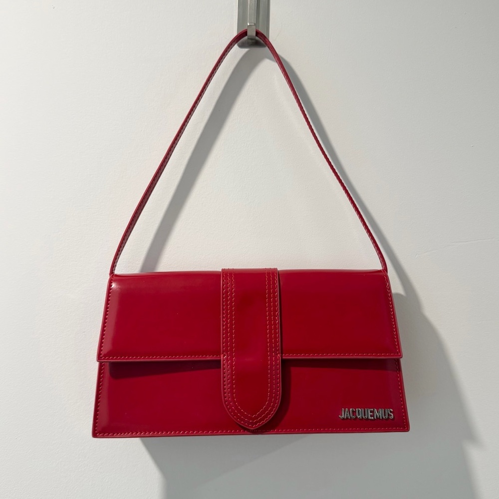 Genuine Red Leather Shoulder Bag